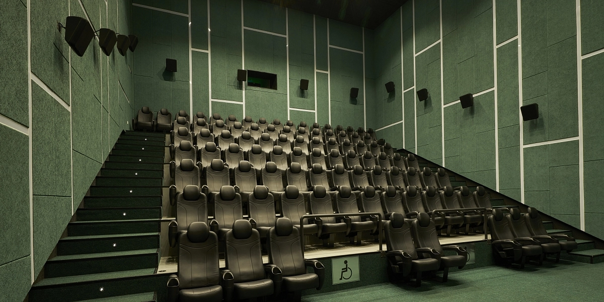 фото: Отделка кинотеатра панелями Саундек