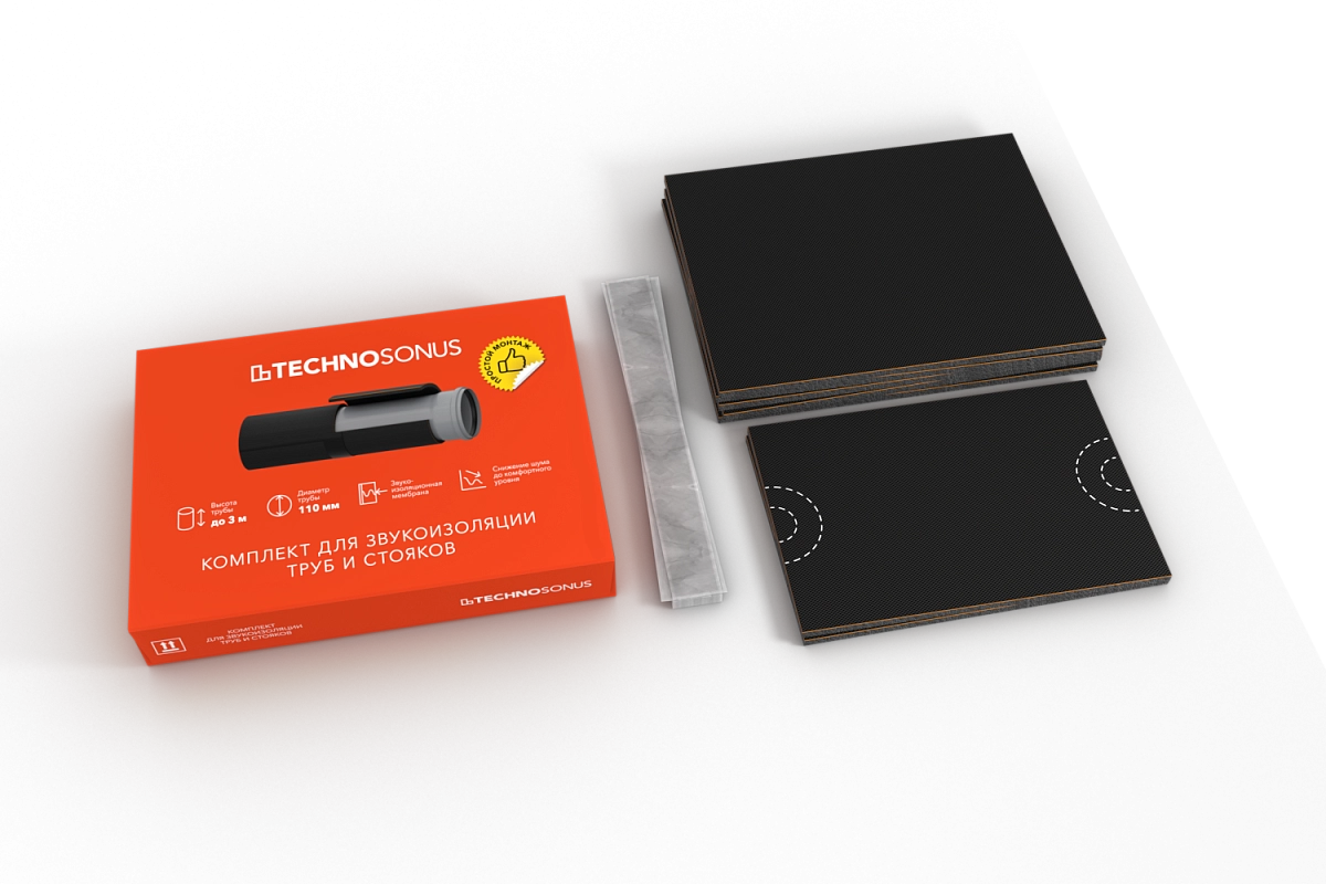 фото: Комплект для звукоизоляции труб