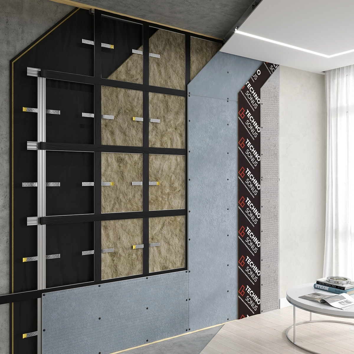 фото: Система звукоизоляции для стен «Премиум»