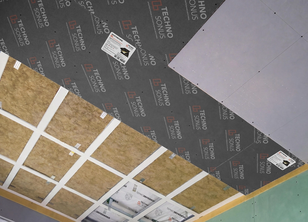 фото: Устройство звукоизоляции потолка