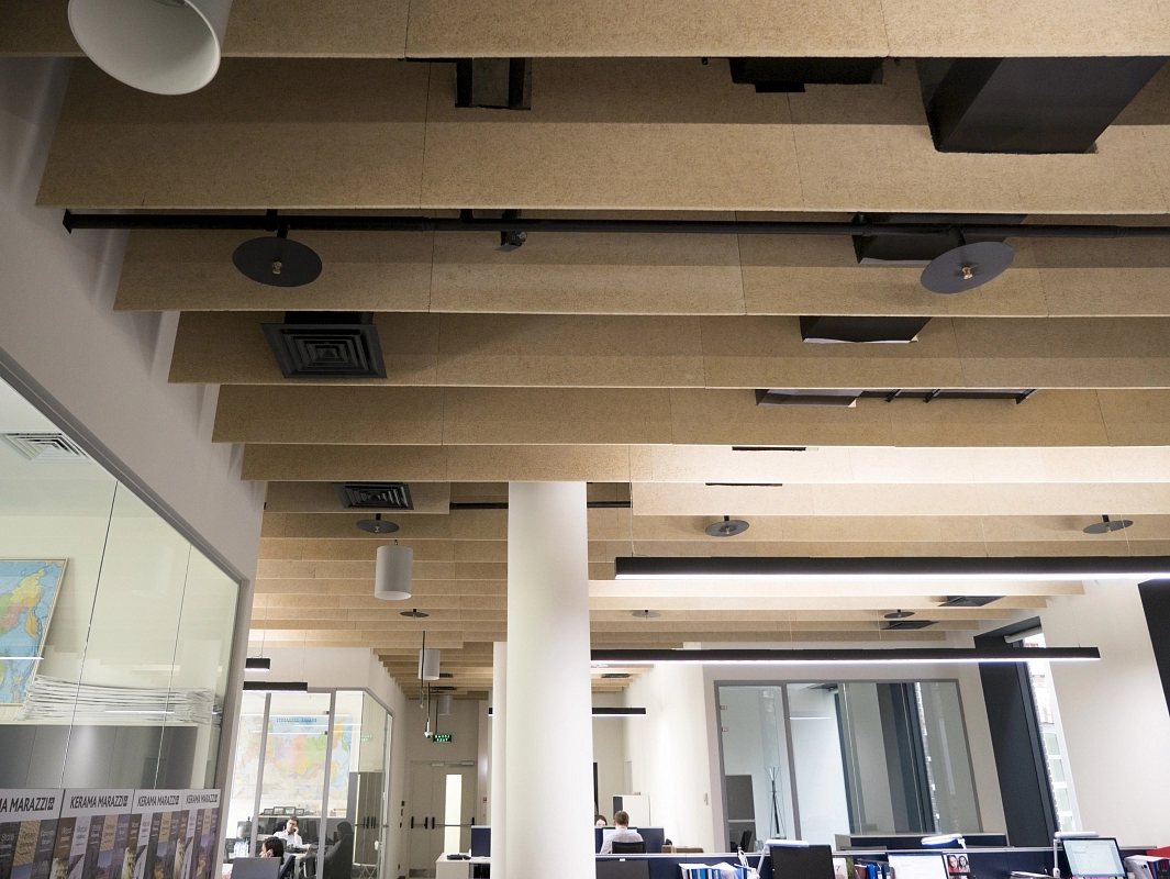 фото:Улучшение акустики в офисе «Керама Марацци»
